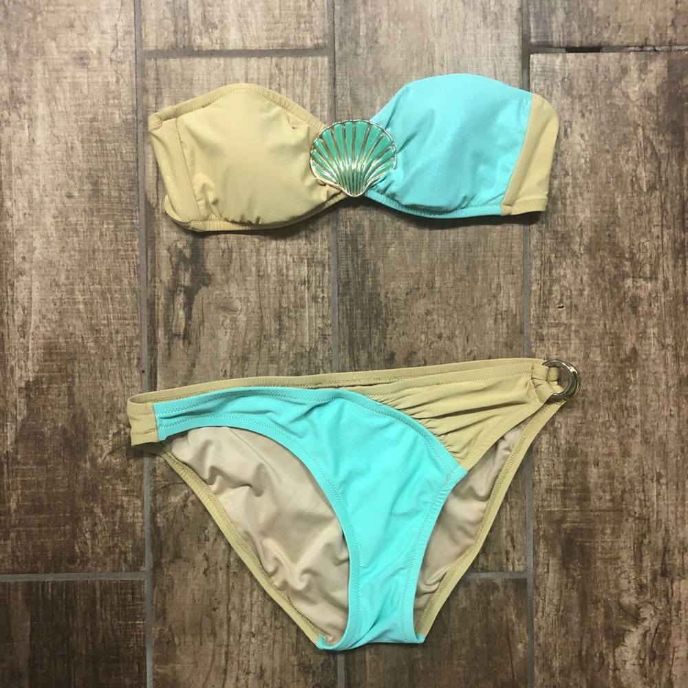 Strapless Seashell Bikini